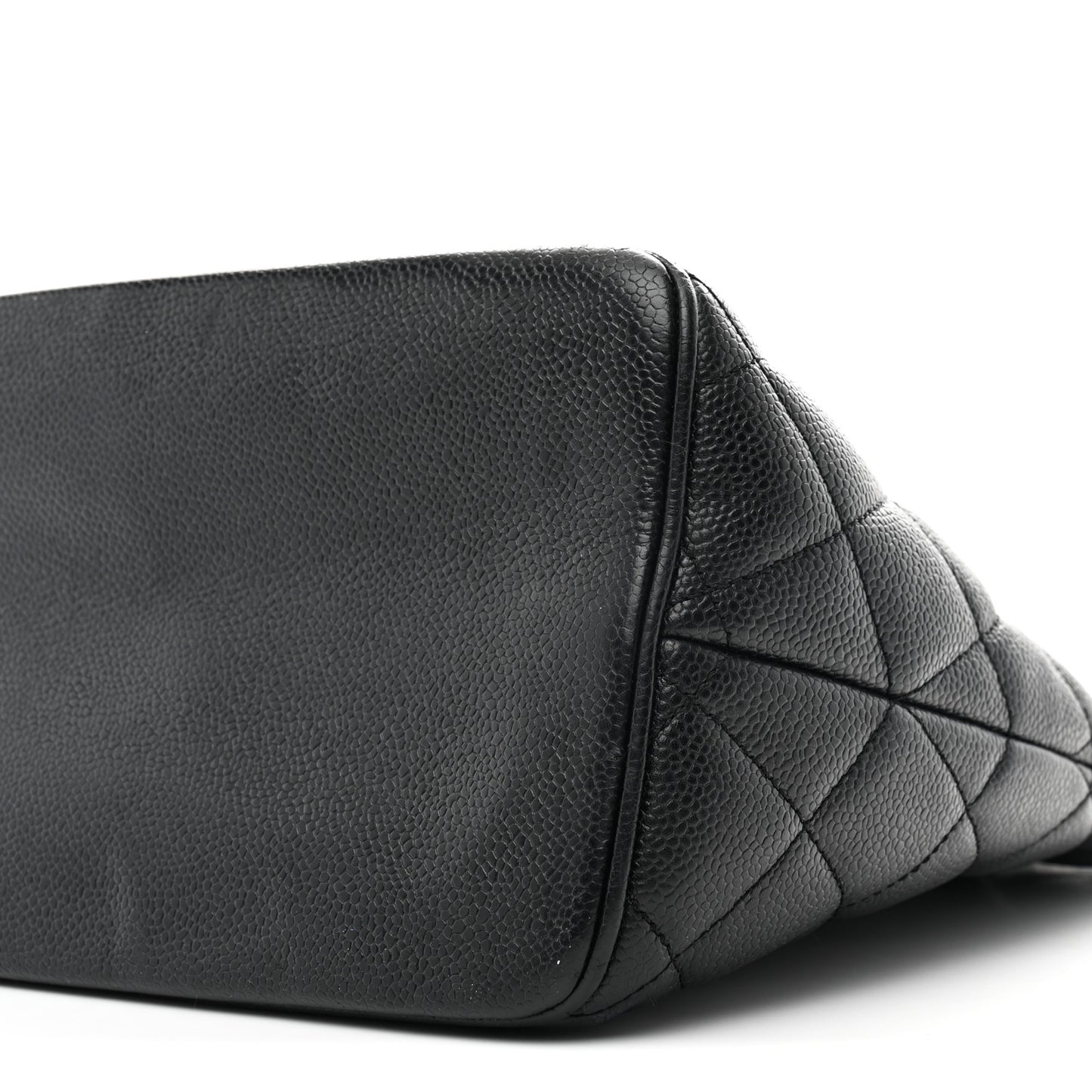 Caviar Quilted Medallion Tote Black