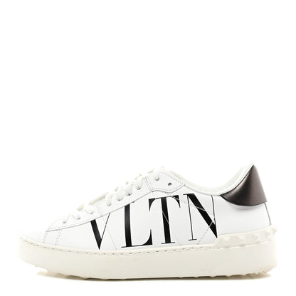 Valentino Garavani Calfskin VLTN Rockstud Open Sneakers 37 White 1 of 8