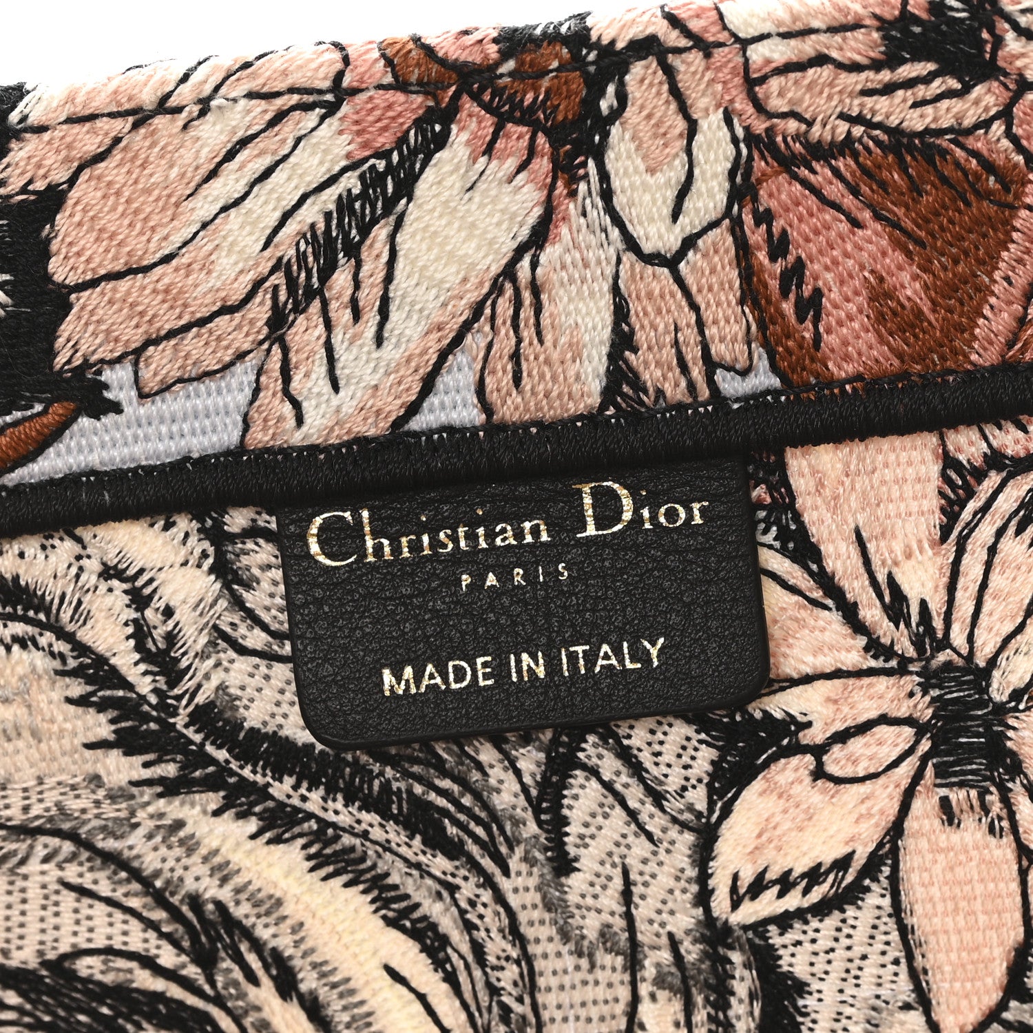 Christian Dior Canvas Embroidered La Force Book Tote Multicolor 6 of 10