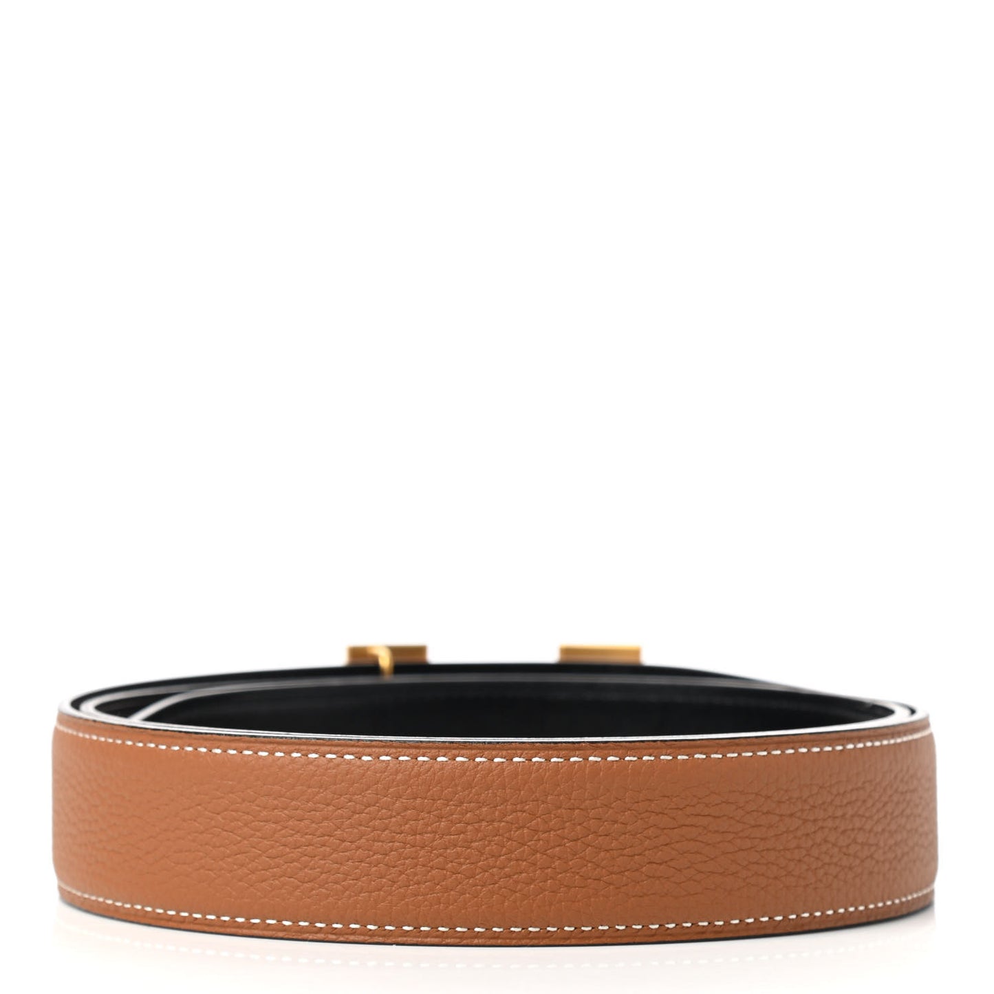 Box Togo Martelee H Belt 32mm Belt 95 Black Gold