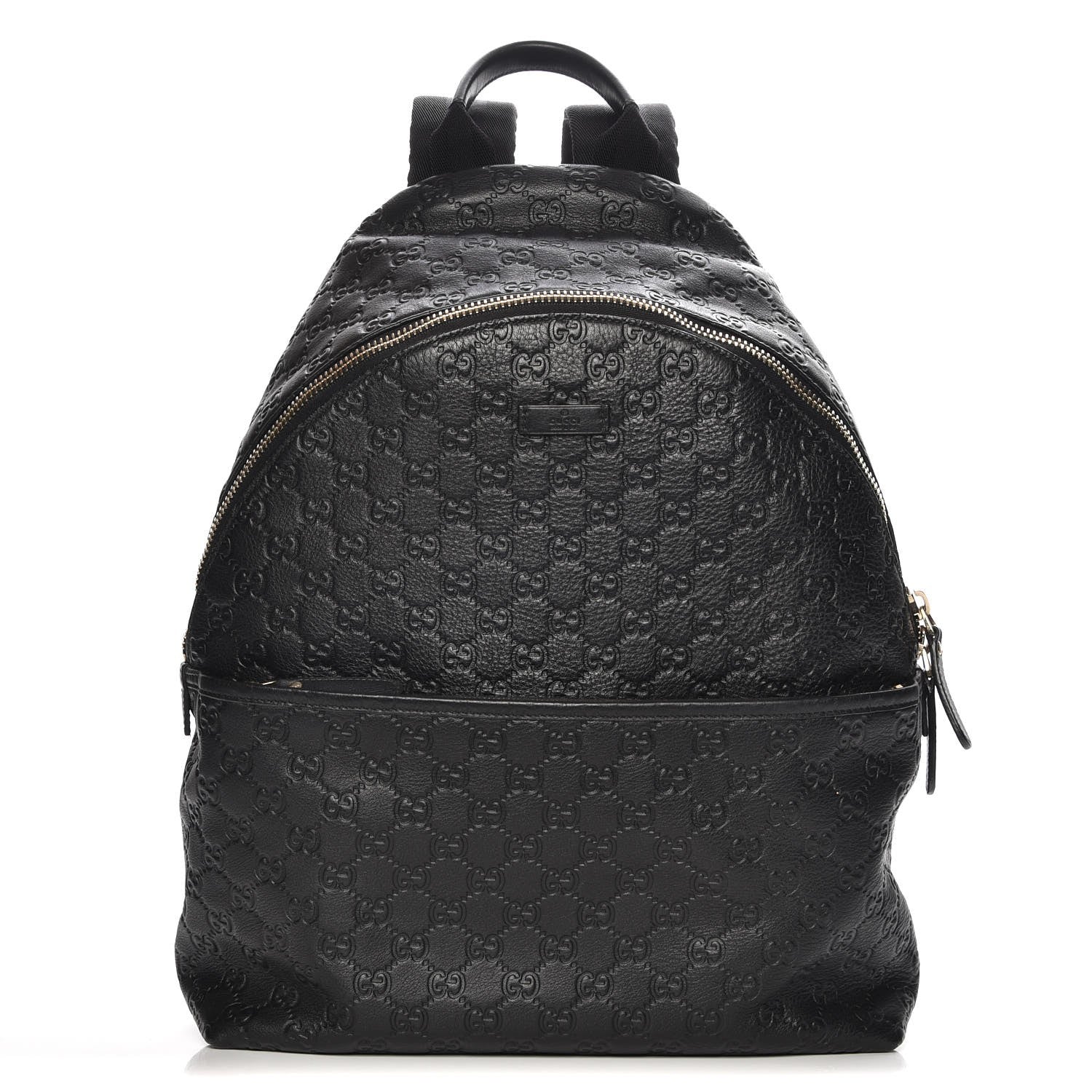 Gucci Guccissima Medium Classic Backpack Black 1 of 7