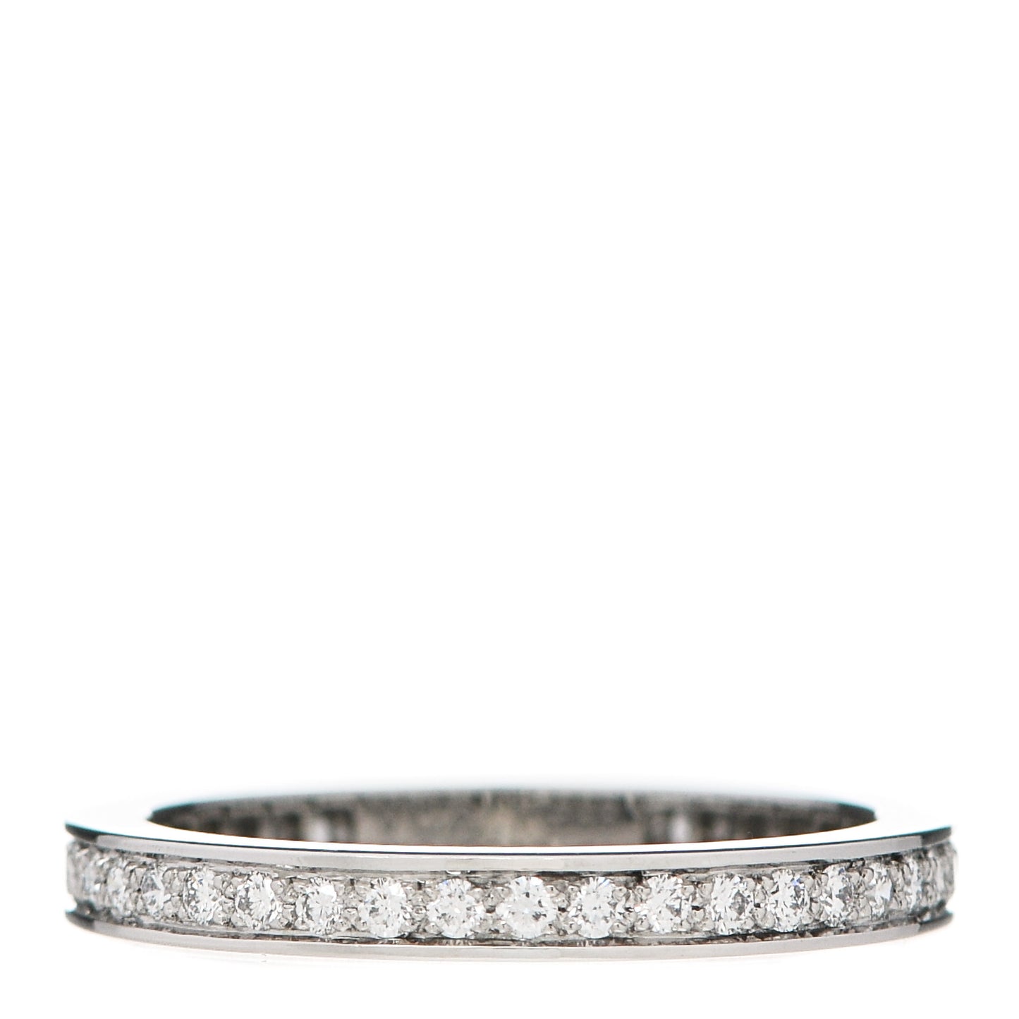 Platinum Diamond 2.1mm Romance Wedding Band Ring 50 5.25