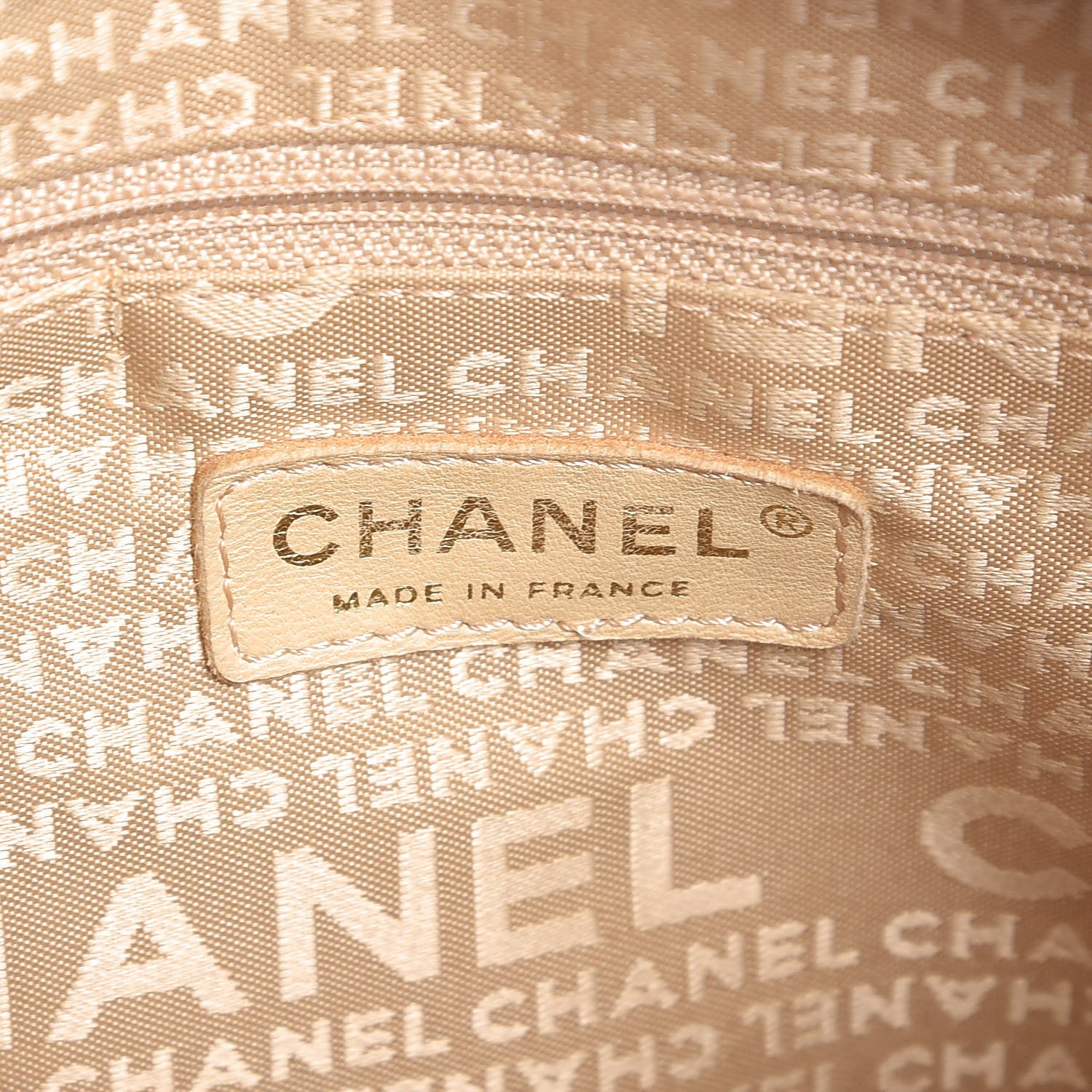 Chanel Lambskin Chocolate Bar Quilted Small Shoulder Bag Beige 8 of 13