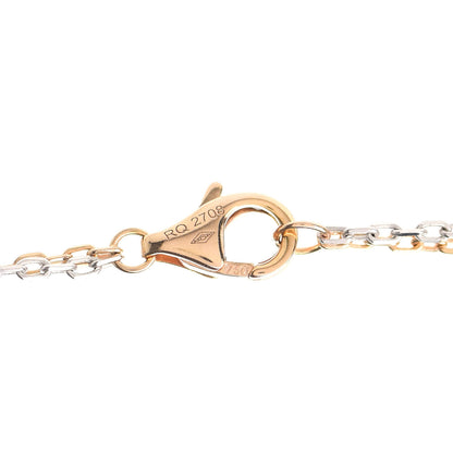 Cartier 18K White Pink Gold Diamond Three Ring LOVE Pendant Necklace 4 of 5