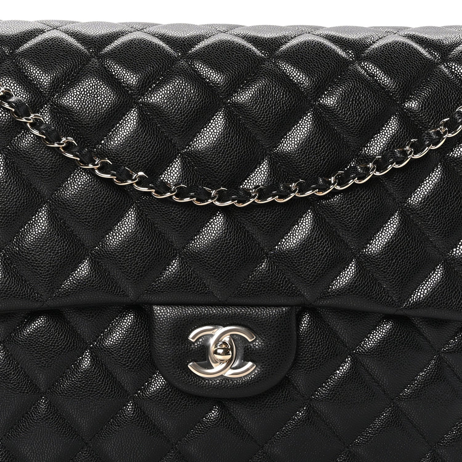 Chanel Caviar Quilted XXL Travel Flap Bag Black 8 of 10