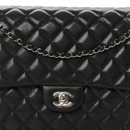 Chanel Caviar Quilted XXL Travel Flap Bag Black 8 of 10