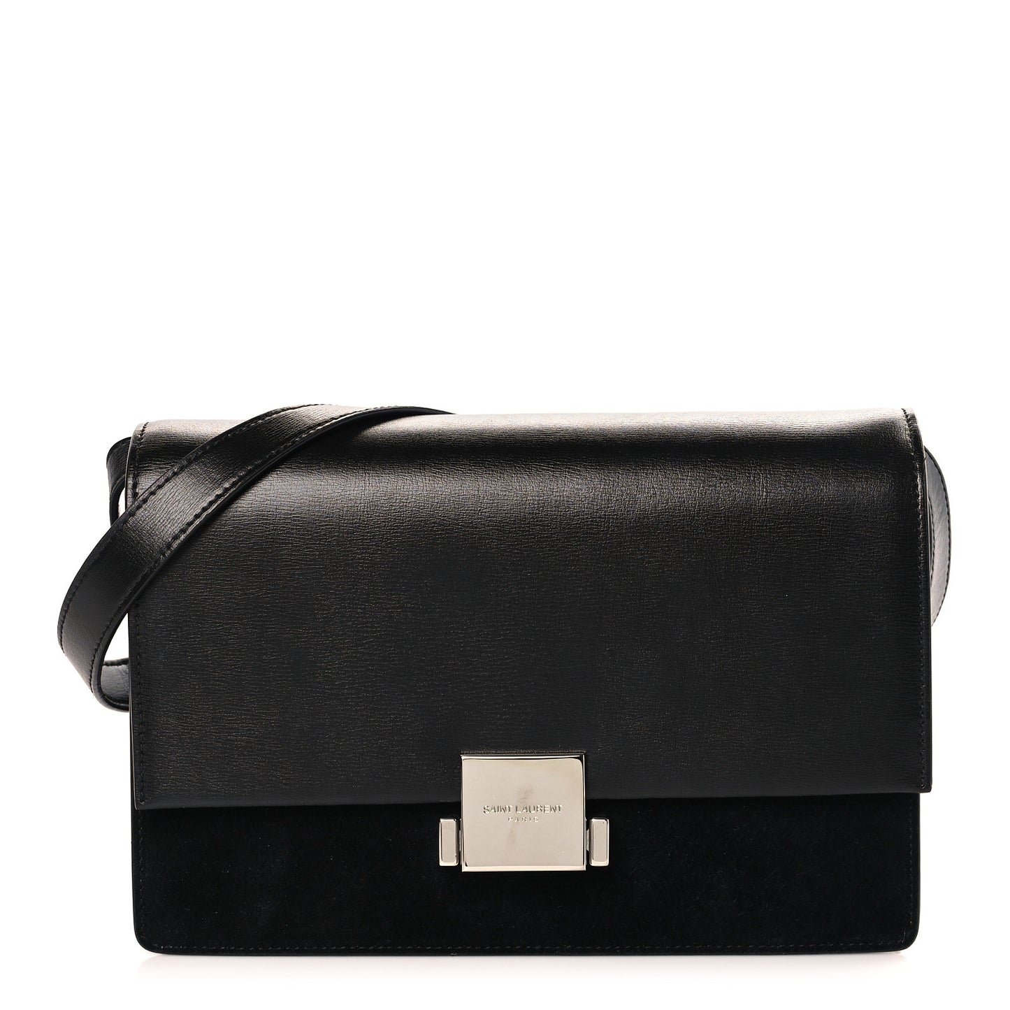 Smooth Calfskin Suede Medium Bellechasse Black
