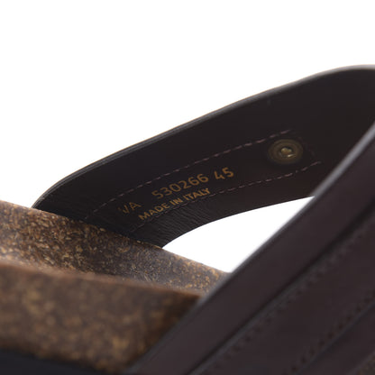 Saint Laurent Lambskin Maine Liscio Jimmy Ring Sandal 45 Moro 7 of 7