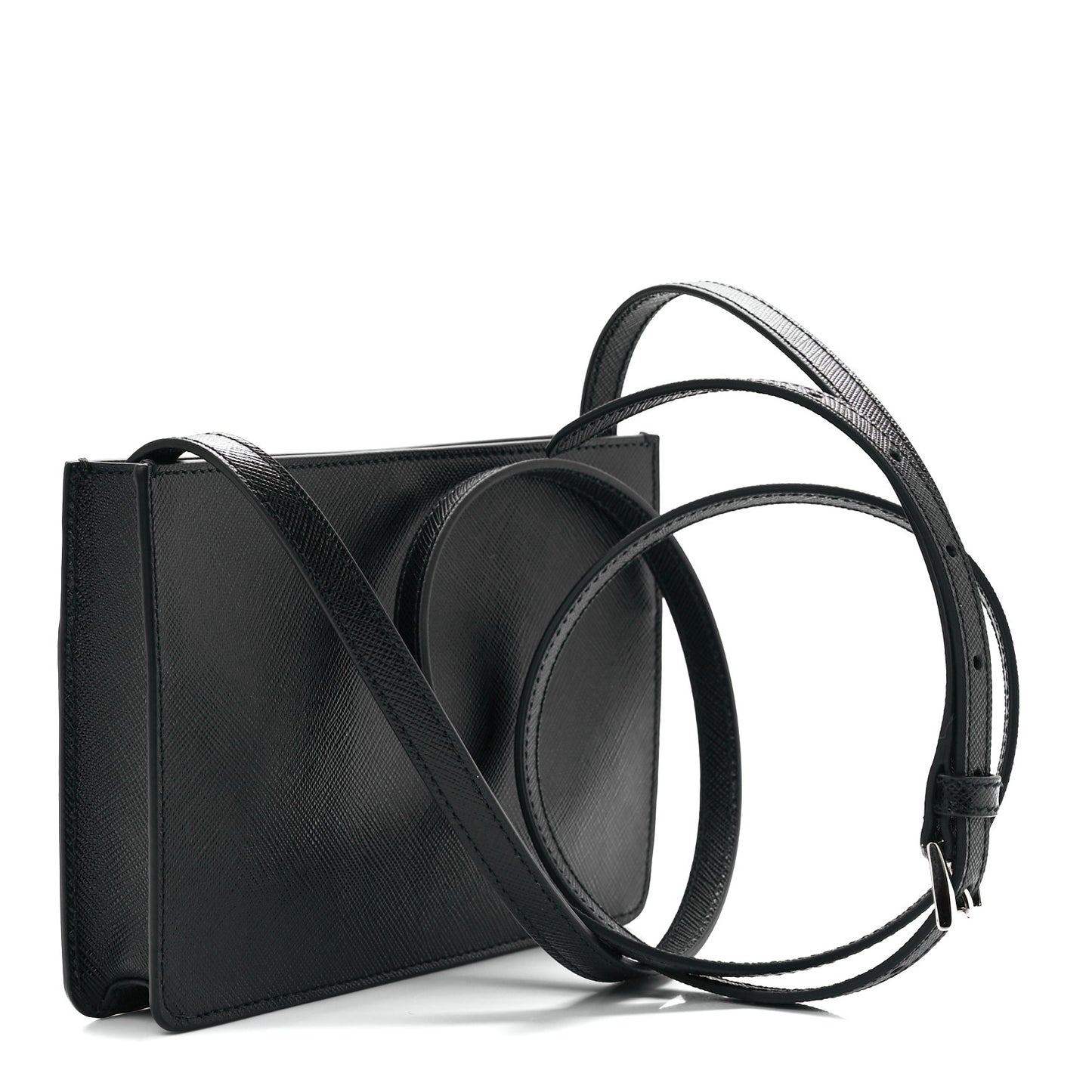 Saffiano Crossbody Bag Black