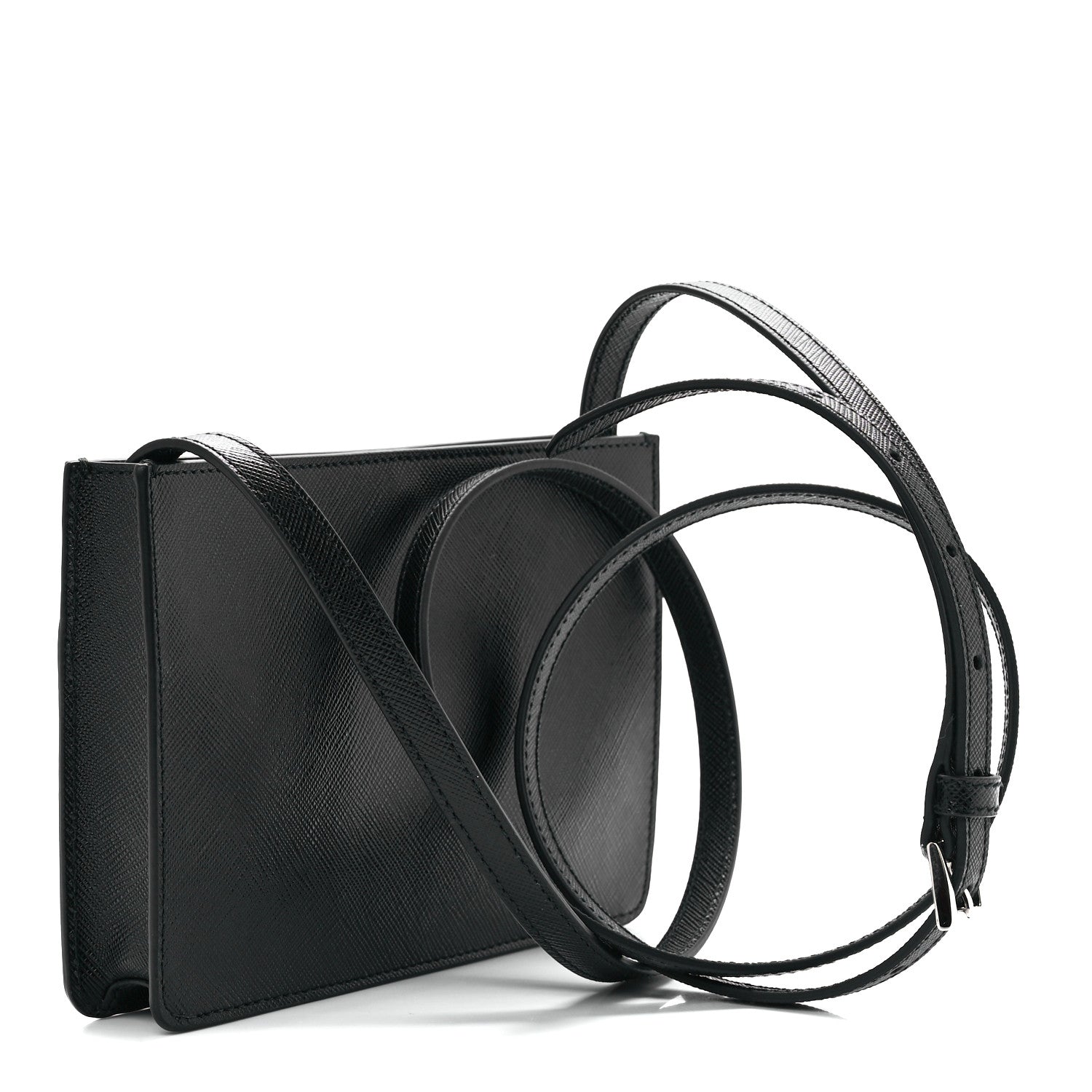 Prada Saffiano Crossbody Bag Black 3 of 11