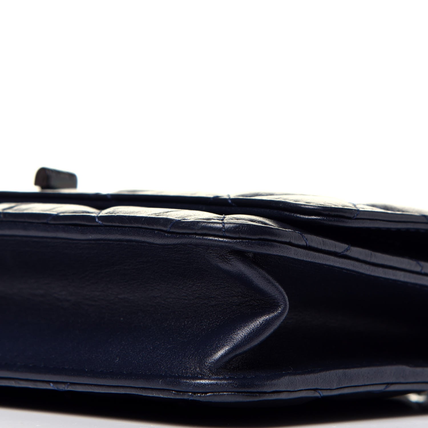 Chanel Aged Calfskin Quilted Reissue Wallet On Chain WOC Navy 9 of 9