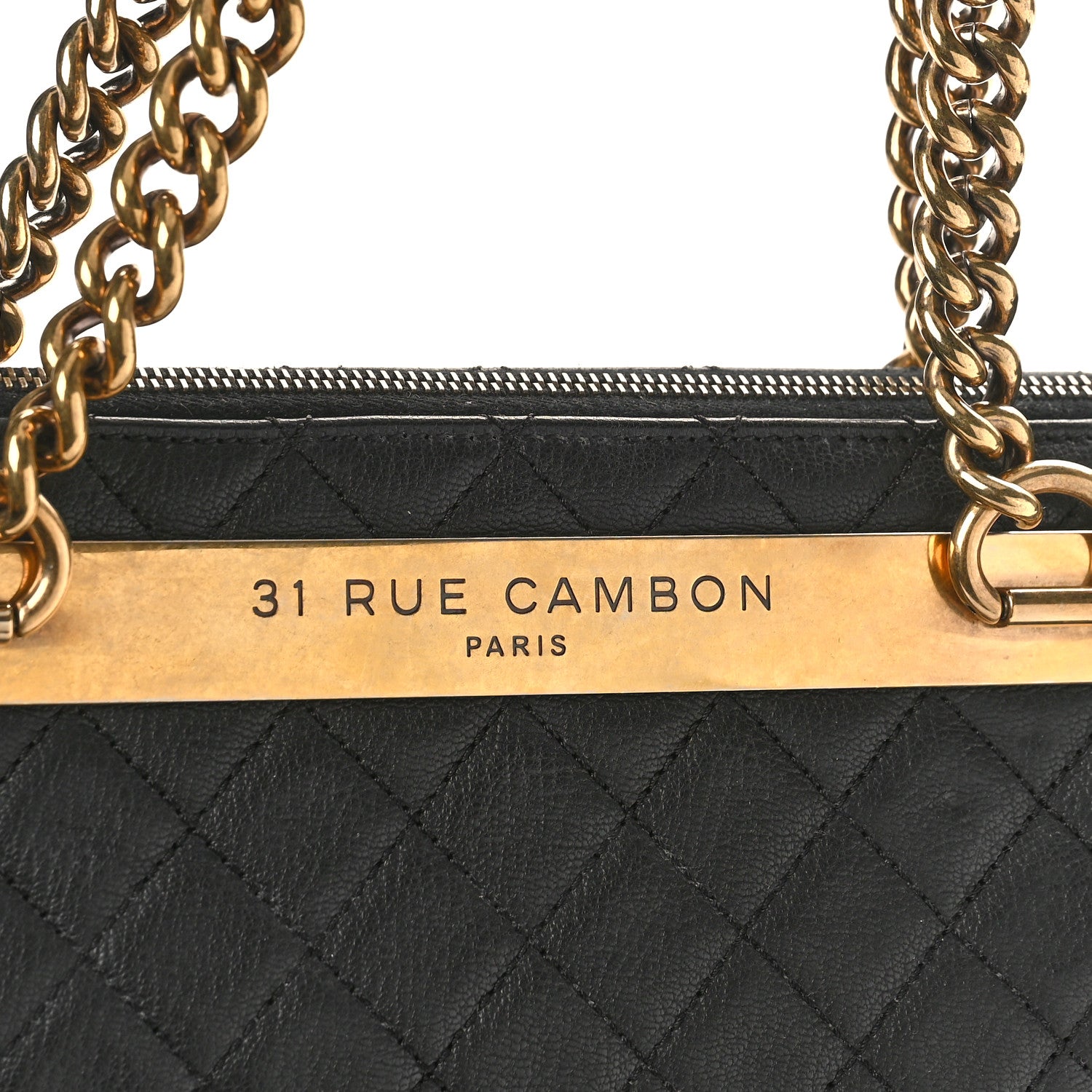 Chanel Goatskin Quilted Rita Shopping Tote Black 10 of 10