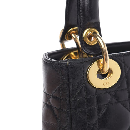 Christian Dior Lambskin Cannage Mini Lady Dior Black 13 of 13