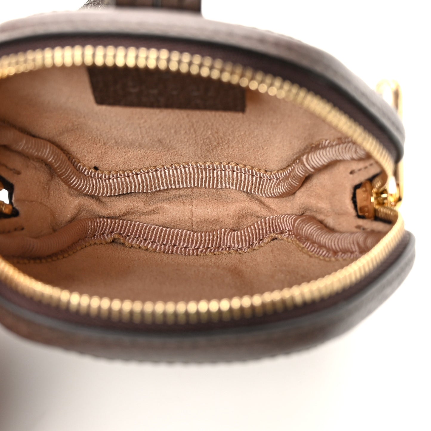 GG Supreme Monogram Web Ophidia Wrist Pouch Beige New Acero