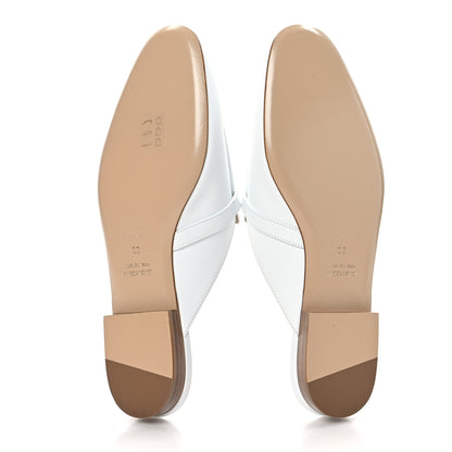 Hermes Calfskin Oz Mules 39 White 5 of 9