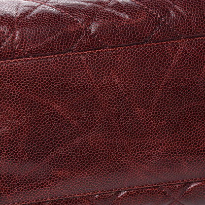 Chanel Crumpled Grained Calfskin CC Crave Tote Burgundy 7 of 15