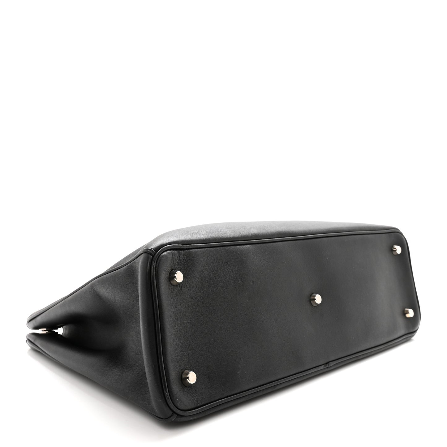 Smooth Calfskin Large Diorissimo Tote Black Rose Poudre