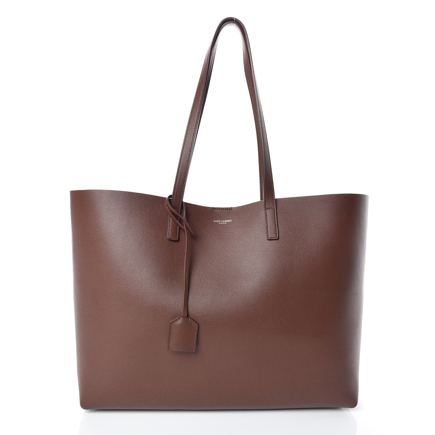 Saint Laurent Calfskin Large Shopping Tote Old Brandy 3 of 12