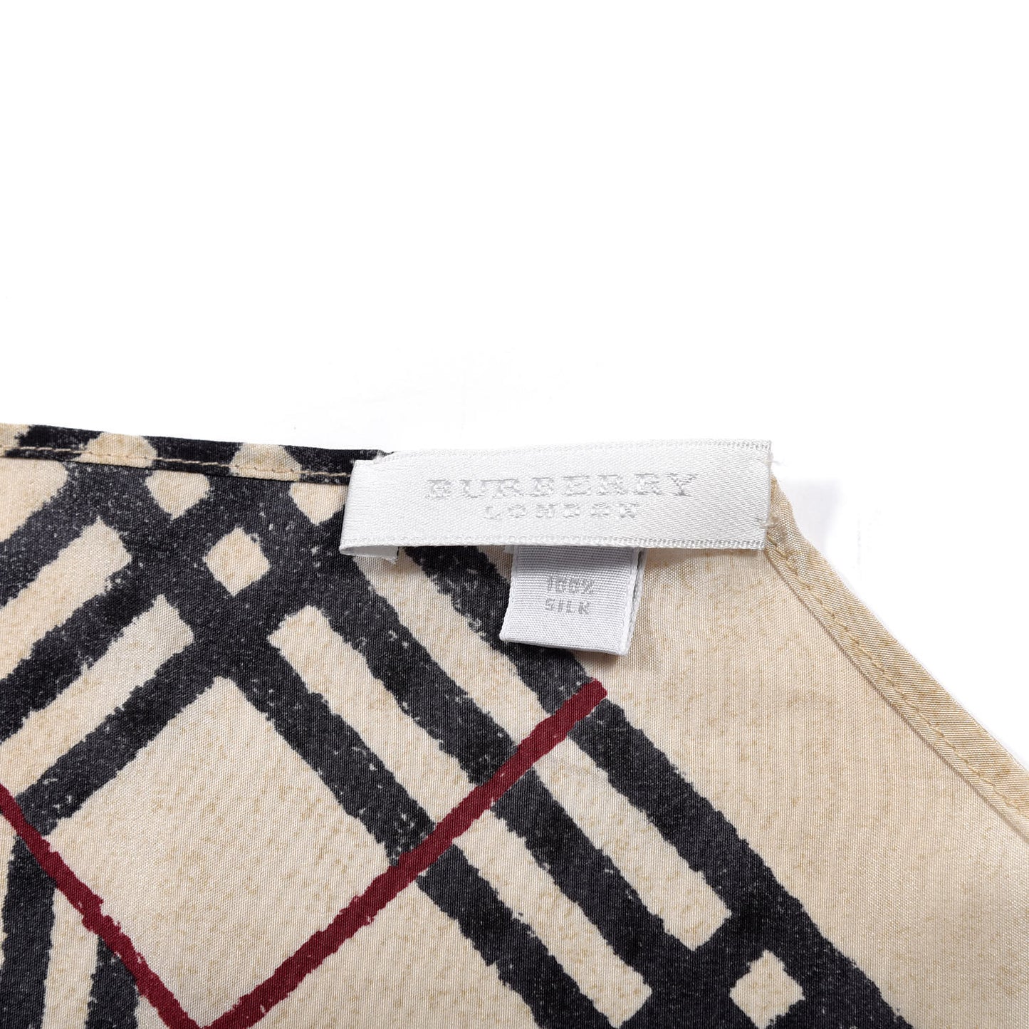 Silk House Check Triangle Scarf
