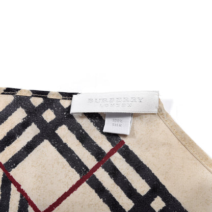 Burberry Silk House Check Triangle Scarf 4 of 4
