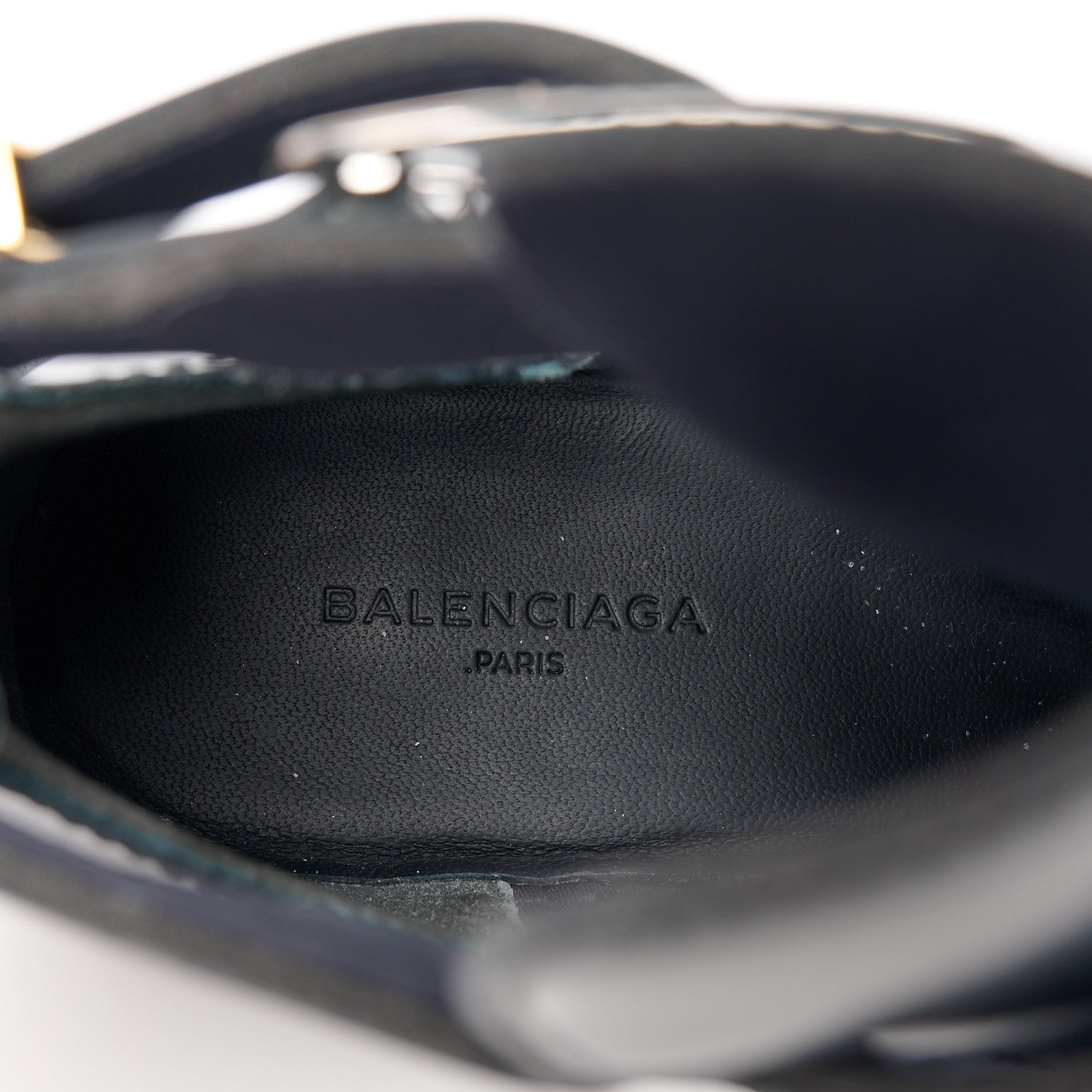 Balenciaga Brushed Calfskin Ceinture Ankle Boots 37.5 Black 7 of 9
