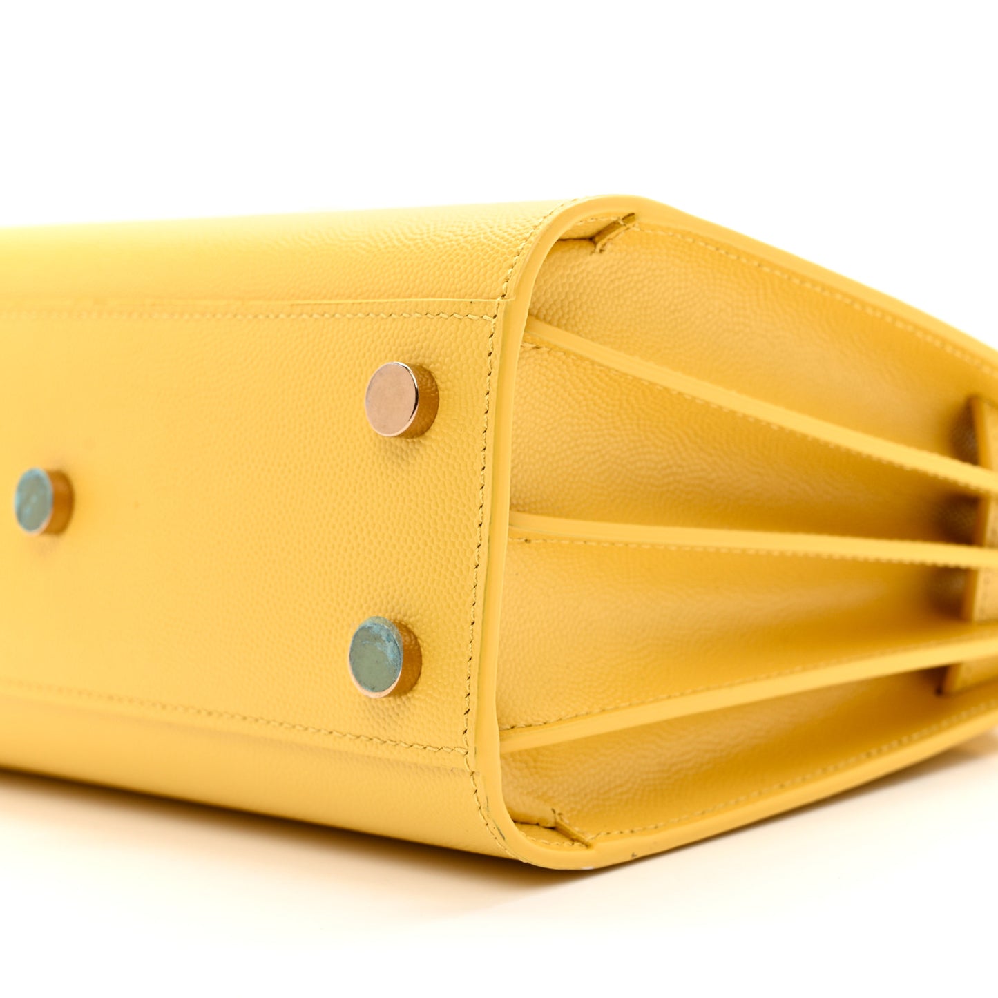 Grained Calfskin Nano Sac De Jour Jaune