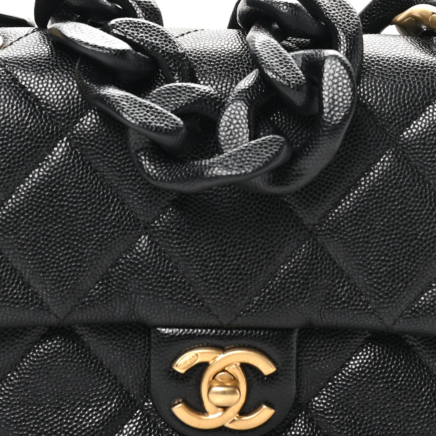 Chanel Caviar Quilted Funky Match Mini Flap Black 8 of 10