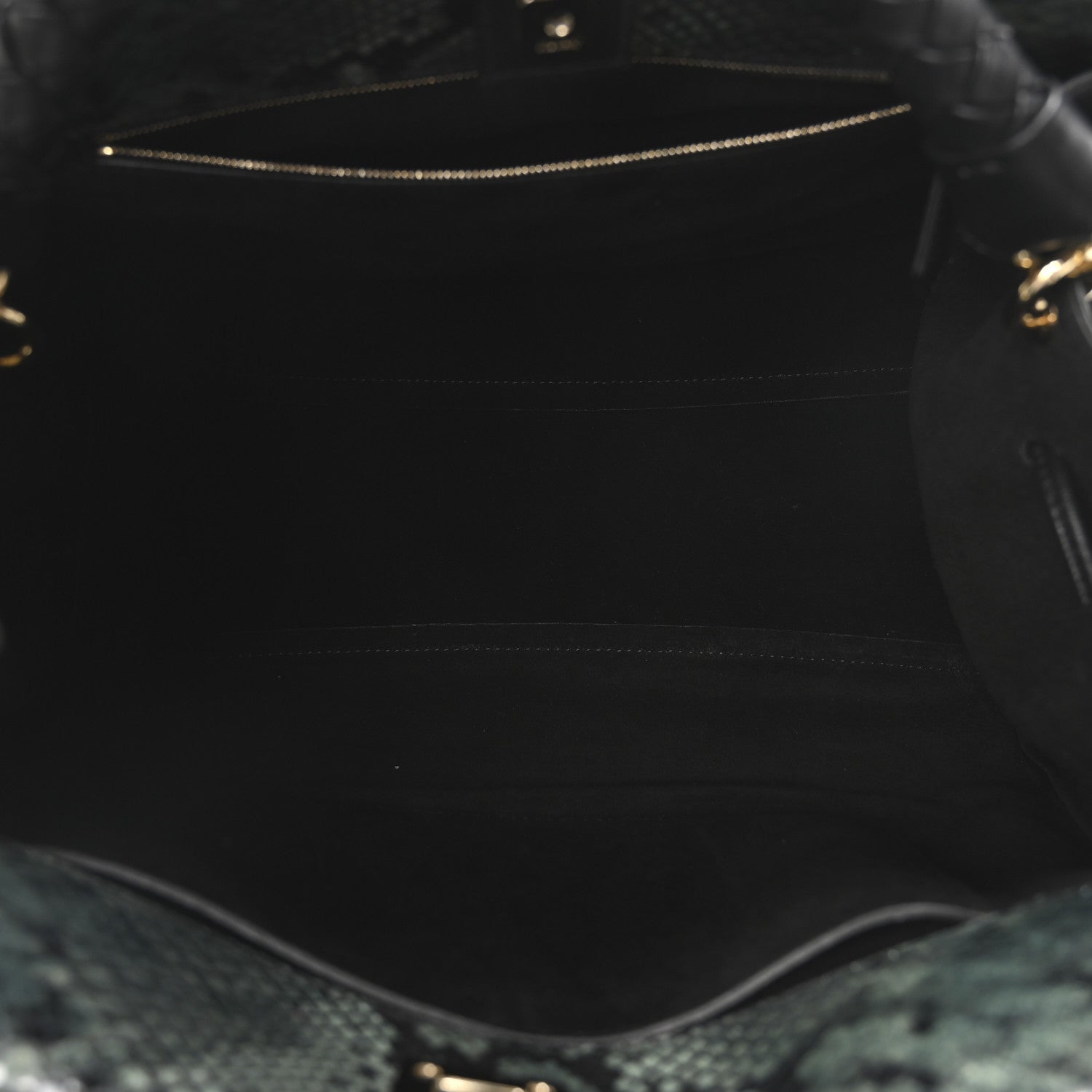 Mulberry Snakeskin Suede Iris Tote Green 5 of 10