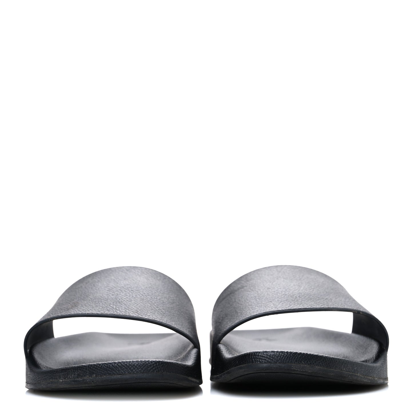Rubber Monogram Eclipse Mens Waterfront Mules 9 Black