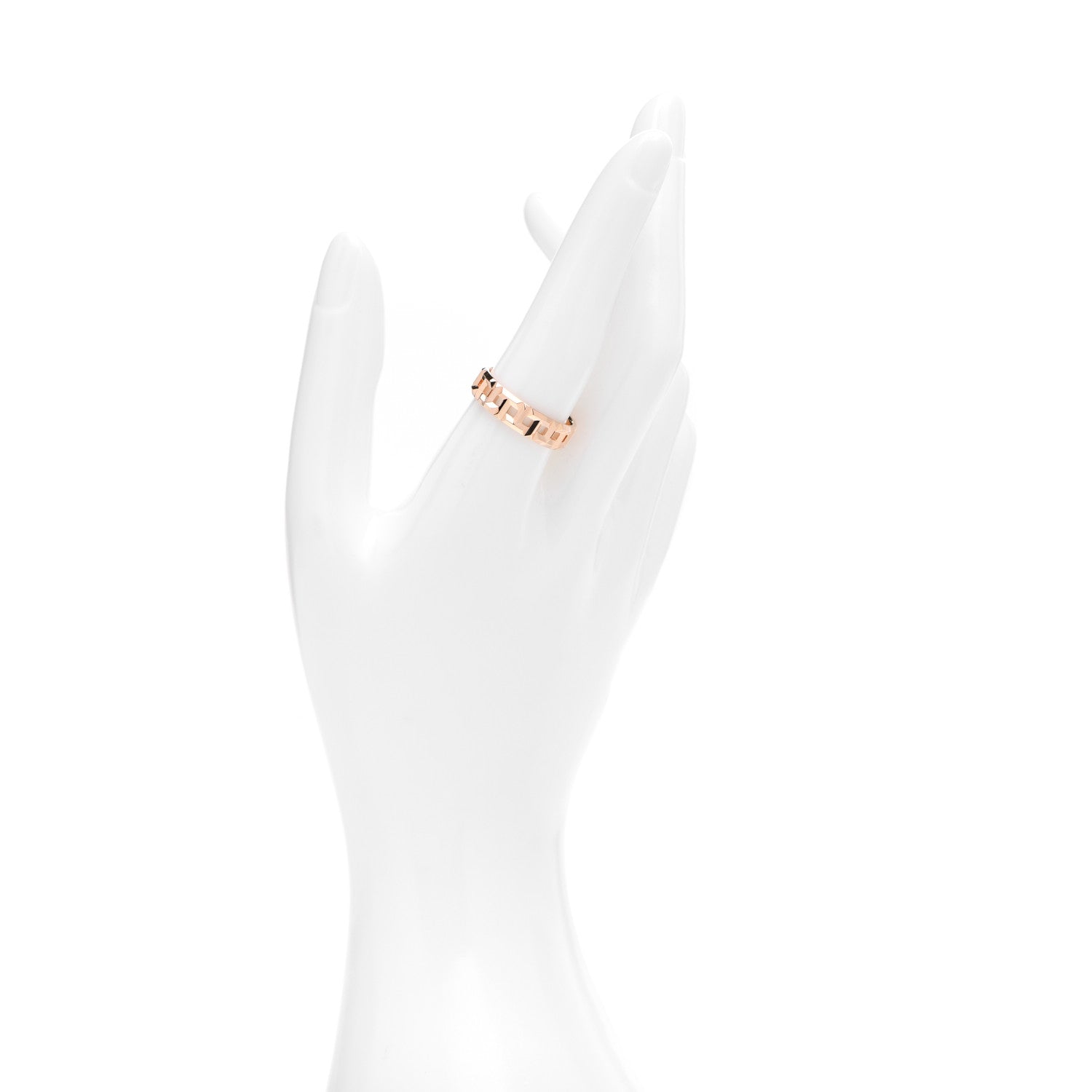 Tiffany 18K Rose Gold Wide T True Ring 59 8.75 2 of 5
