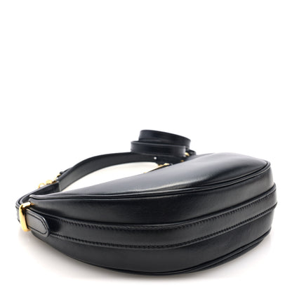 Prada Soft Calfskin Arque Shoulder Bag Black 4 of 9
