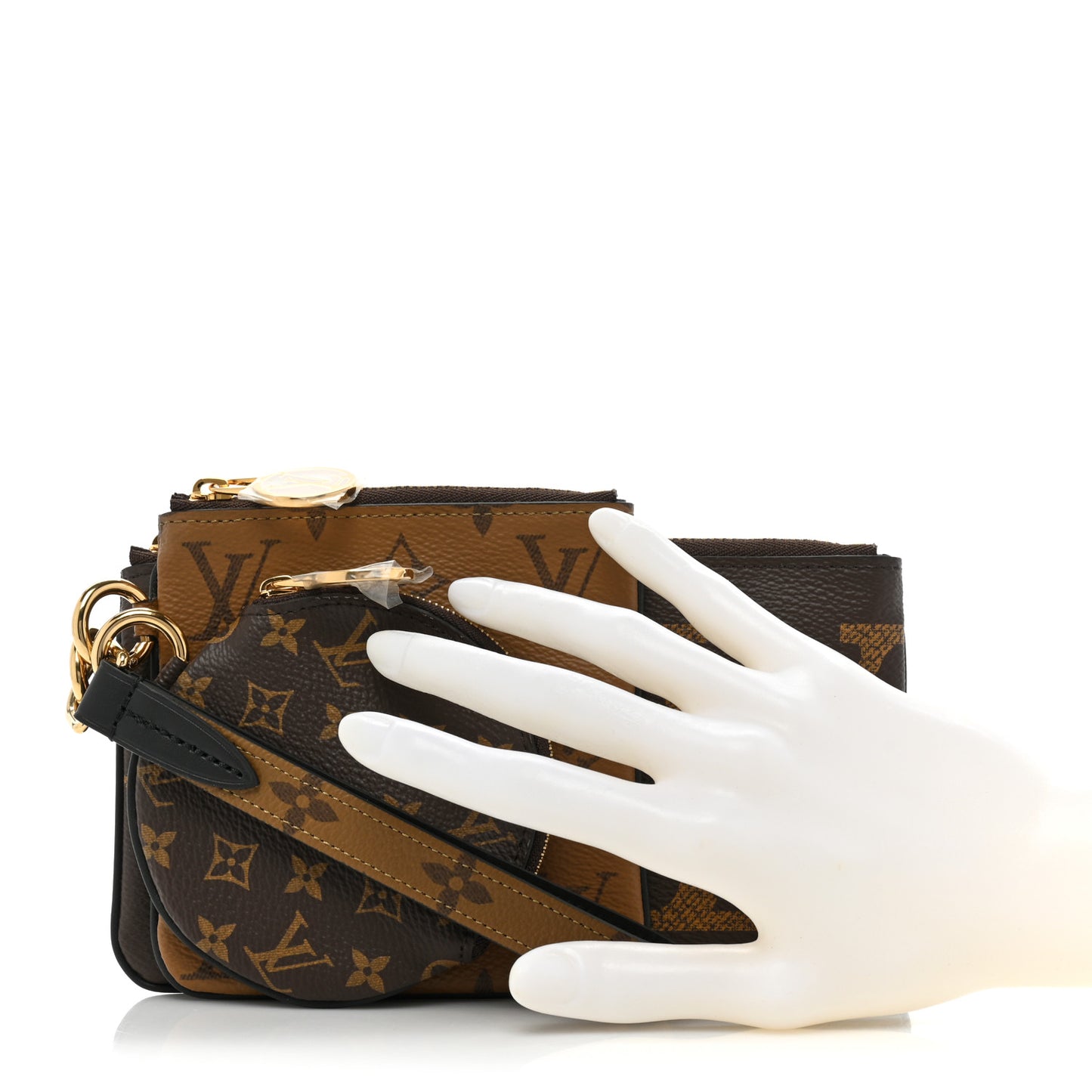 Reverse Monogram Giant Trio Pouch