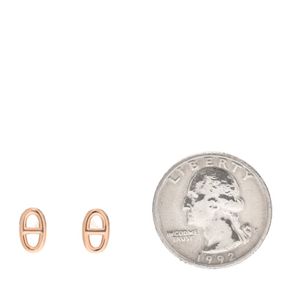 Hermes 18K Rose Gold TPM Farandole Stud Earrings 2 of 5