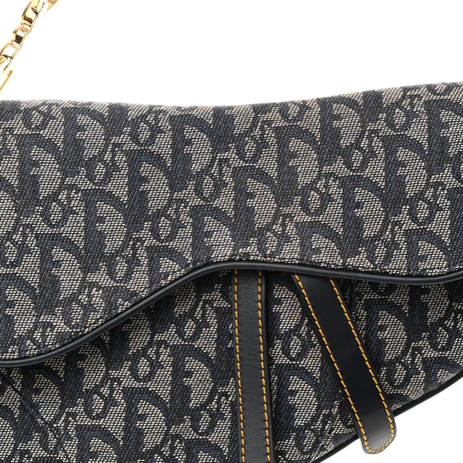Christian Dior Monogram Saddle Bag Blue 8 of 17