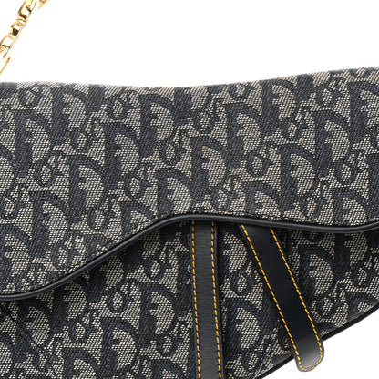 Christian Dior Monogram Saddle Bag Blue 8 of 17