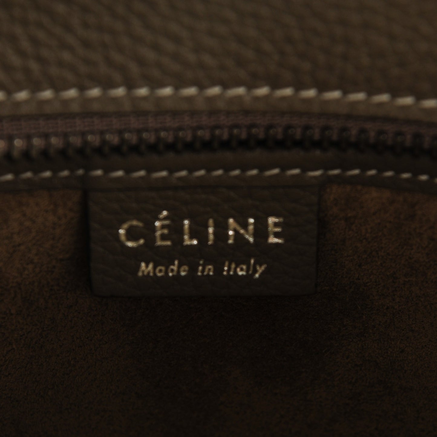 Drummed Calfskin Nano Luggage Souris