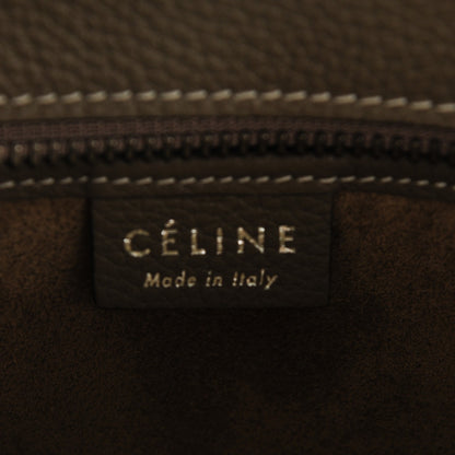 Celine Drummed Calfskin Nano Luggage Souris 7 of 8