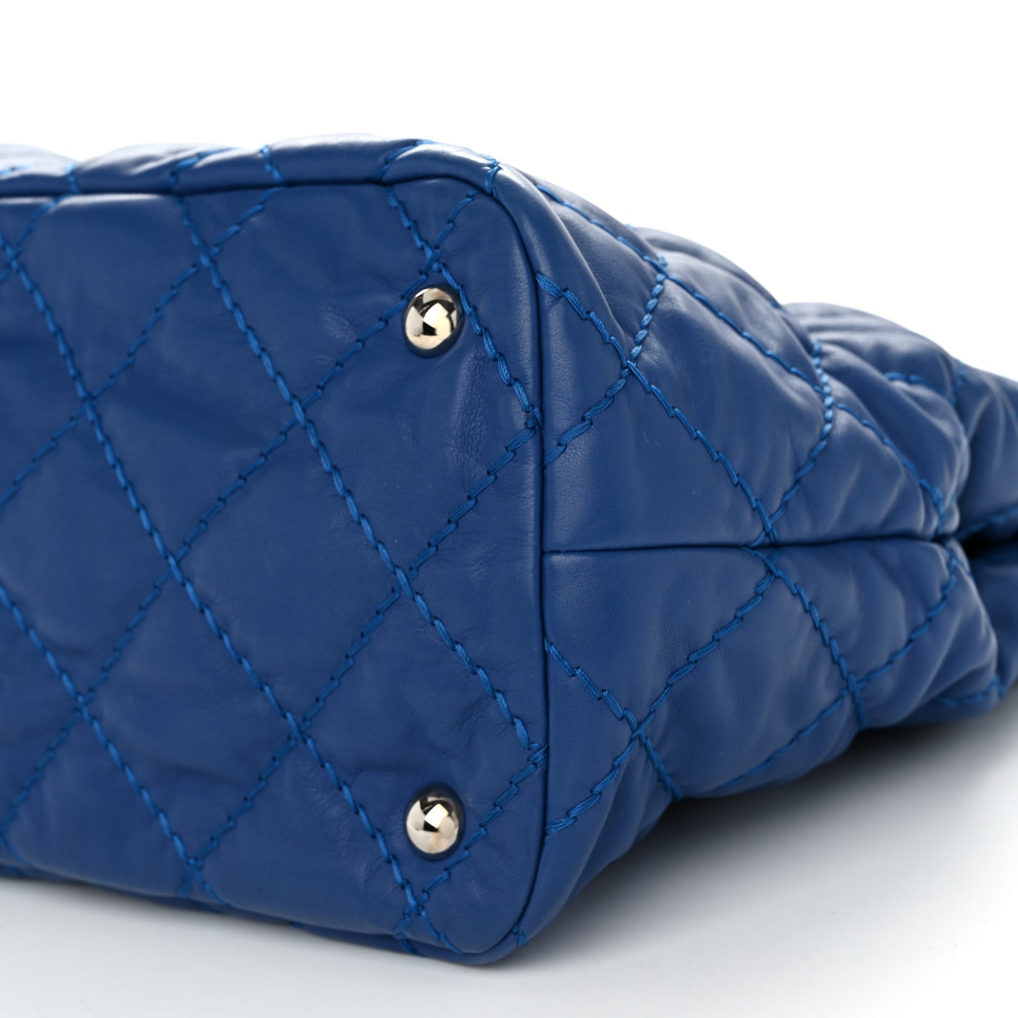 Calfskin Love Me Tender Large Tote Blue