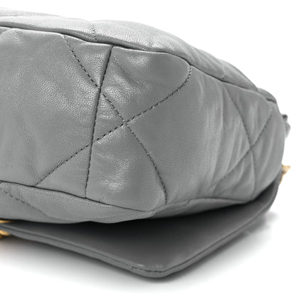 Chanel Goatskin Quilted Medium Chanel 19 Flap Grey 11 of 11