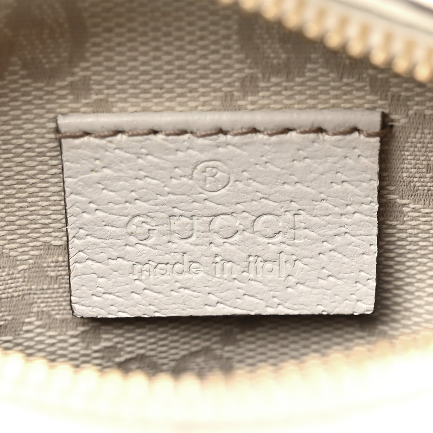 GG Monogram Web Double Pocket Belt Bag White
