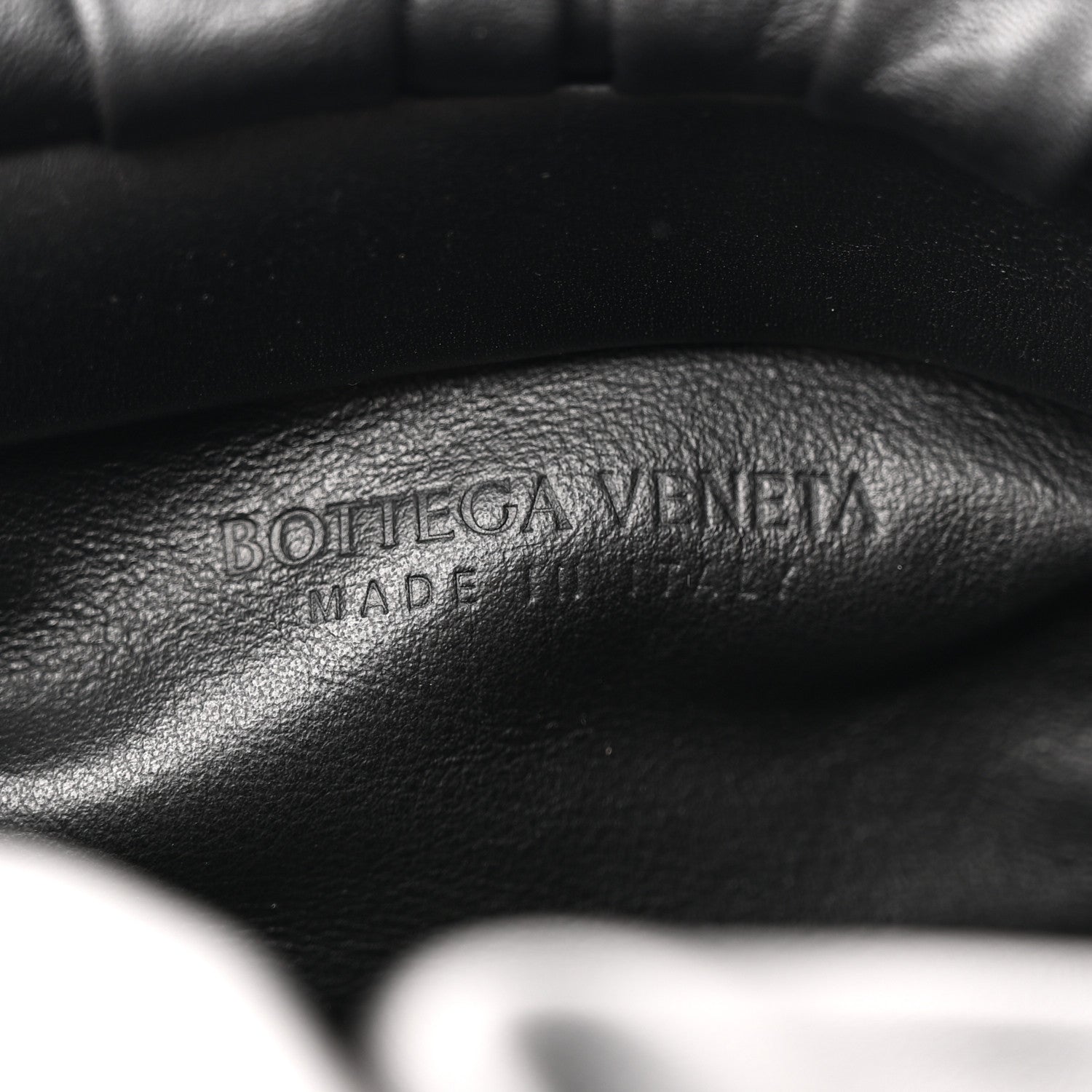 Bottega Veneta Calfskin The Pouch Chain Black 6 of 11