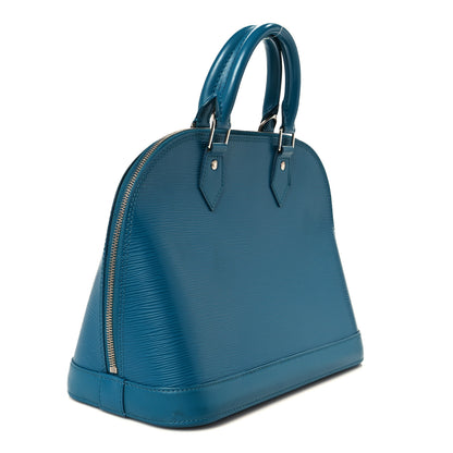 Louis Vuitton Epi Alma PM Cyan 3 of 10