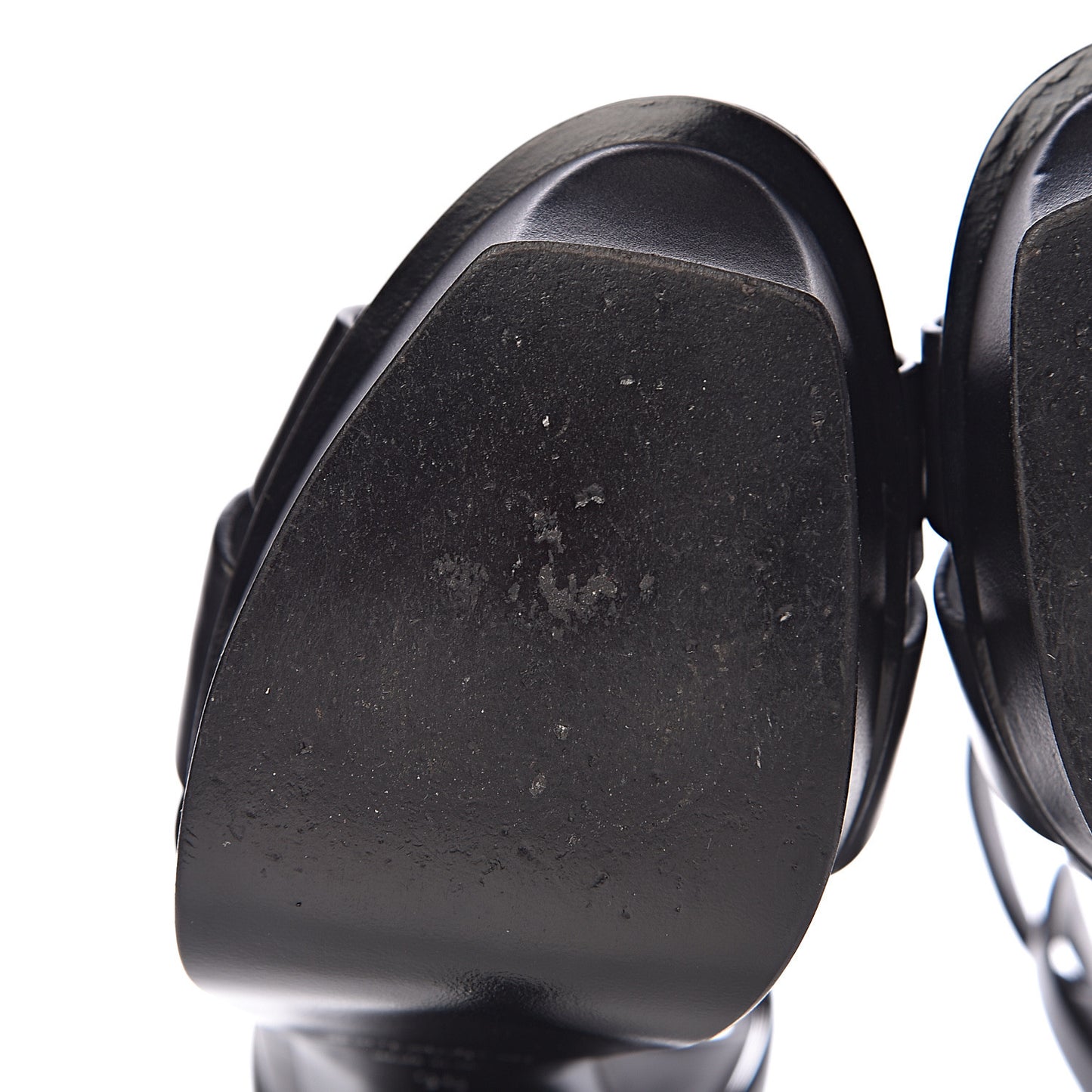 Calfskin Tribute 105 Platform Sandals 36 Black