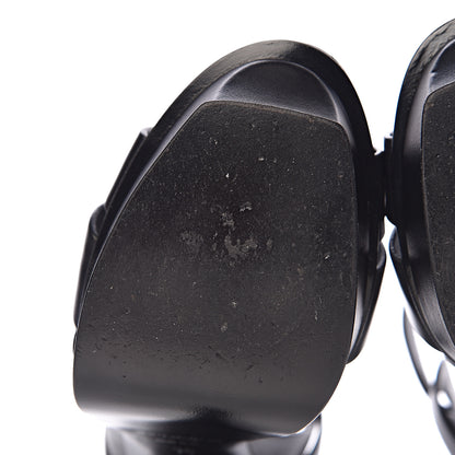 Saint Laurent Calfskin Tribute 105 Platform Sandals 36 Black 7 of 10