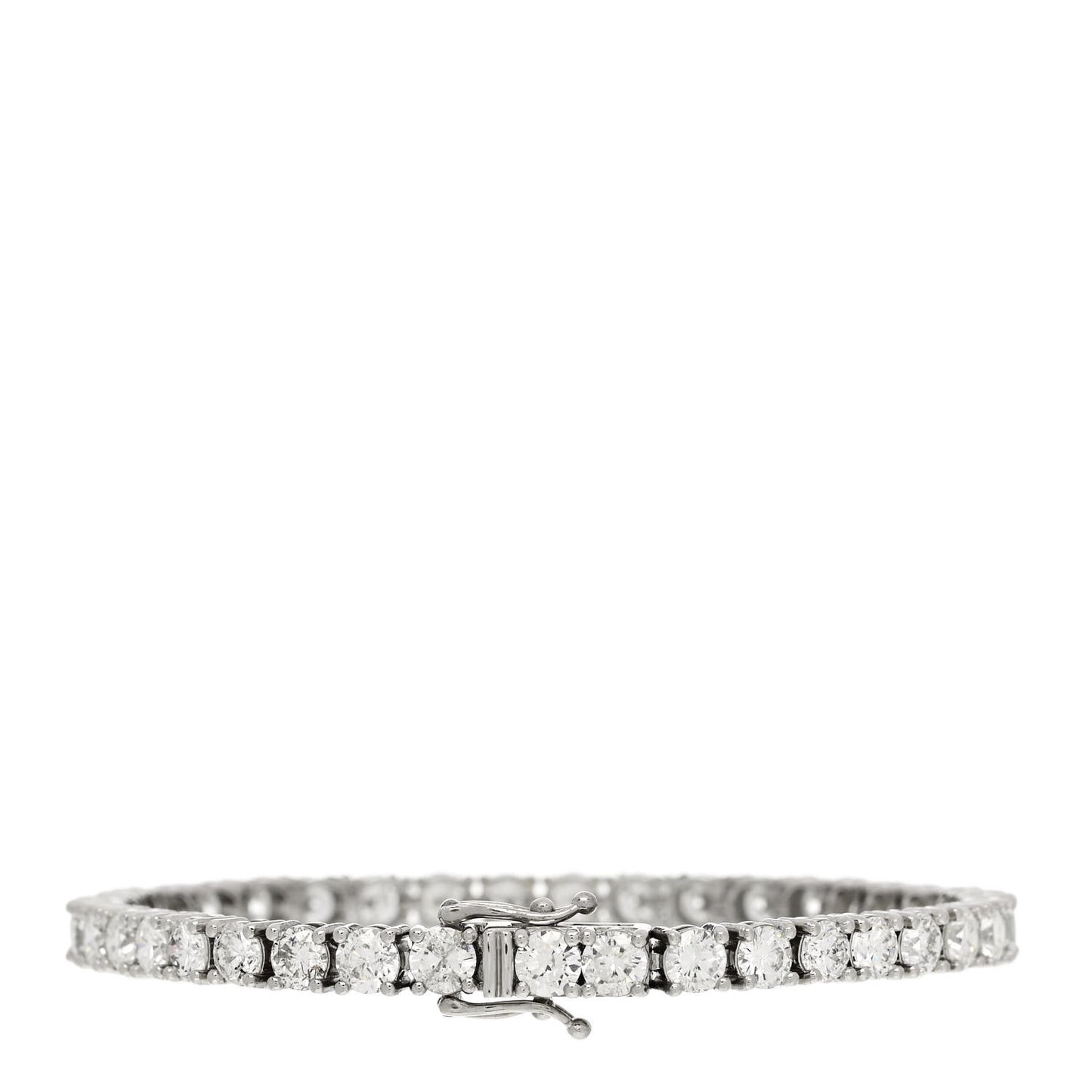 Platinum Diamond 12.09ct Tennis Bracelet