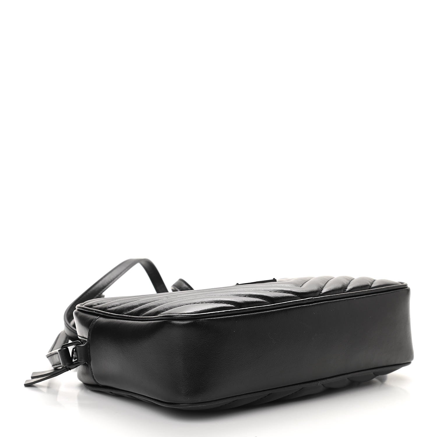 Saint Laurent Calfskin Matelasse Monogram Lou Camera Bag Black 4 of 10