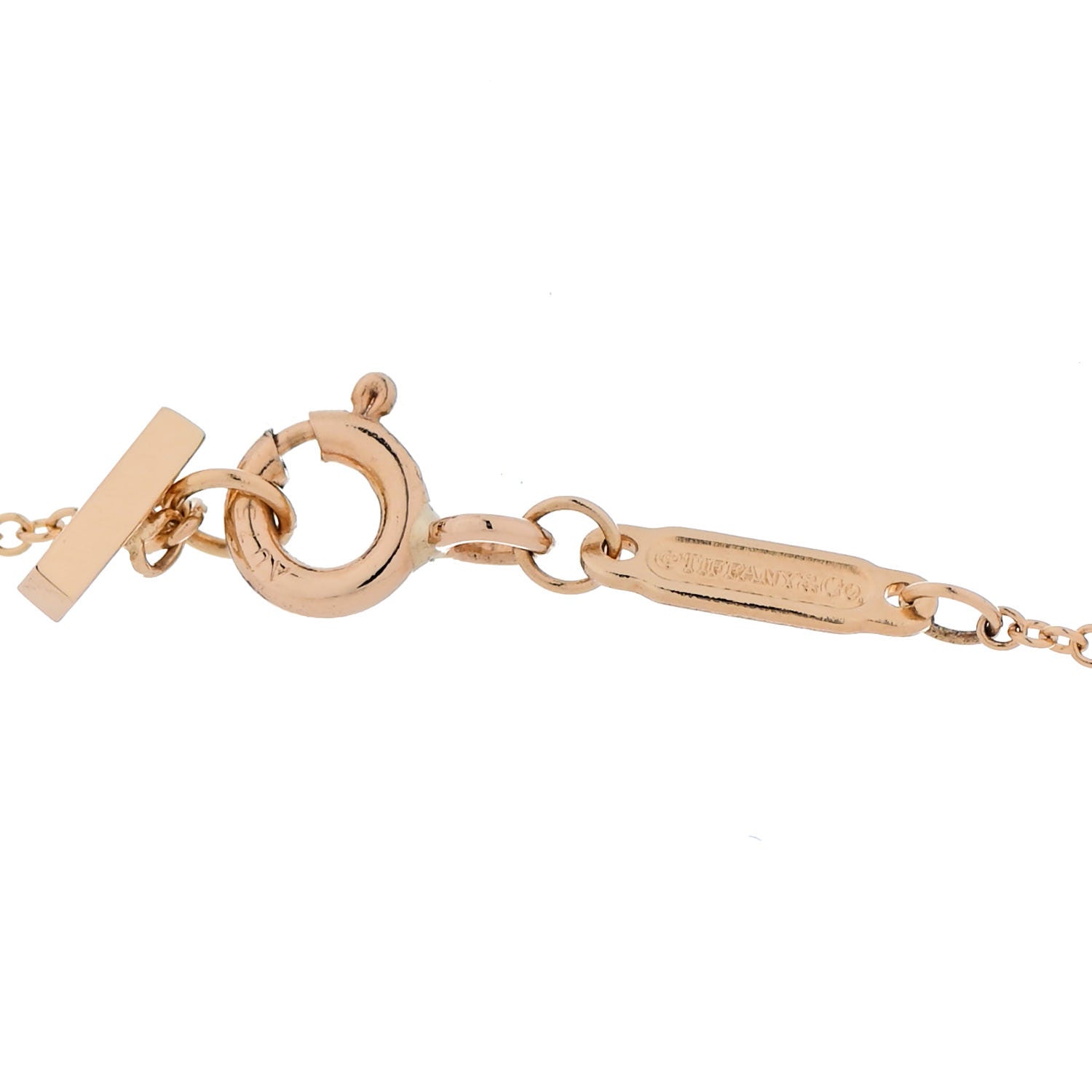 Tiffany 18K Yellow Gold Large T Smile Pendant Necklace 3 of 5
