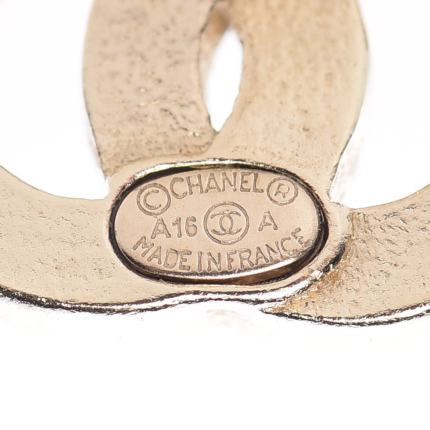 Crystal CC Earrings Gold