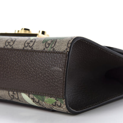 Gucci GG Supreme Monogram Tian Small Padlock Shoulder Bag Beige Multicolor New Acero 7 of 10