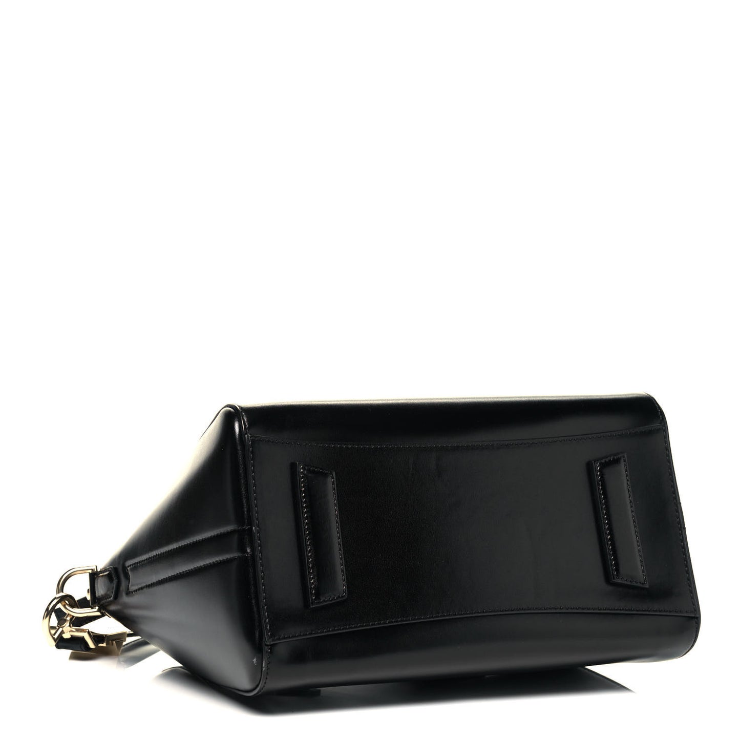 Shiny Lord Calfskin Small Antigona Black